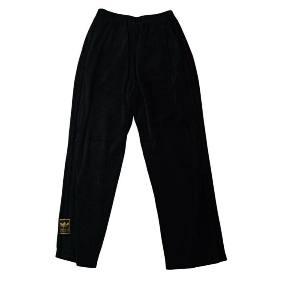 Adidas Adult Unisex Black Vintage Three Stripes Straight Jogger Pants Sz Medium - Picture 3 of 16